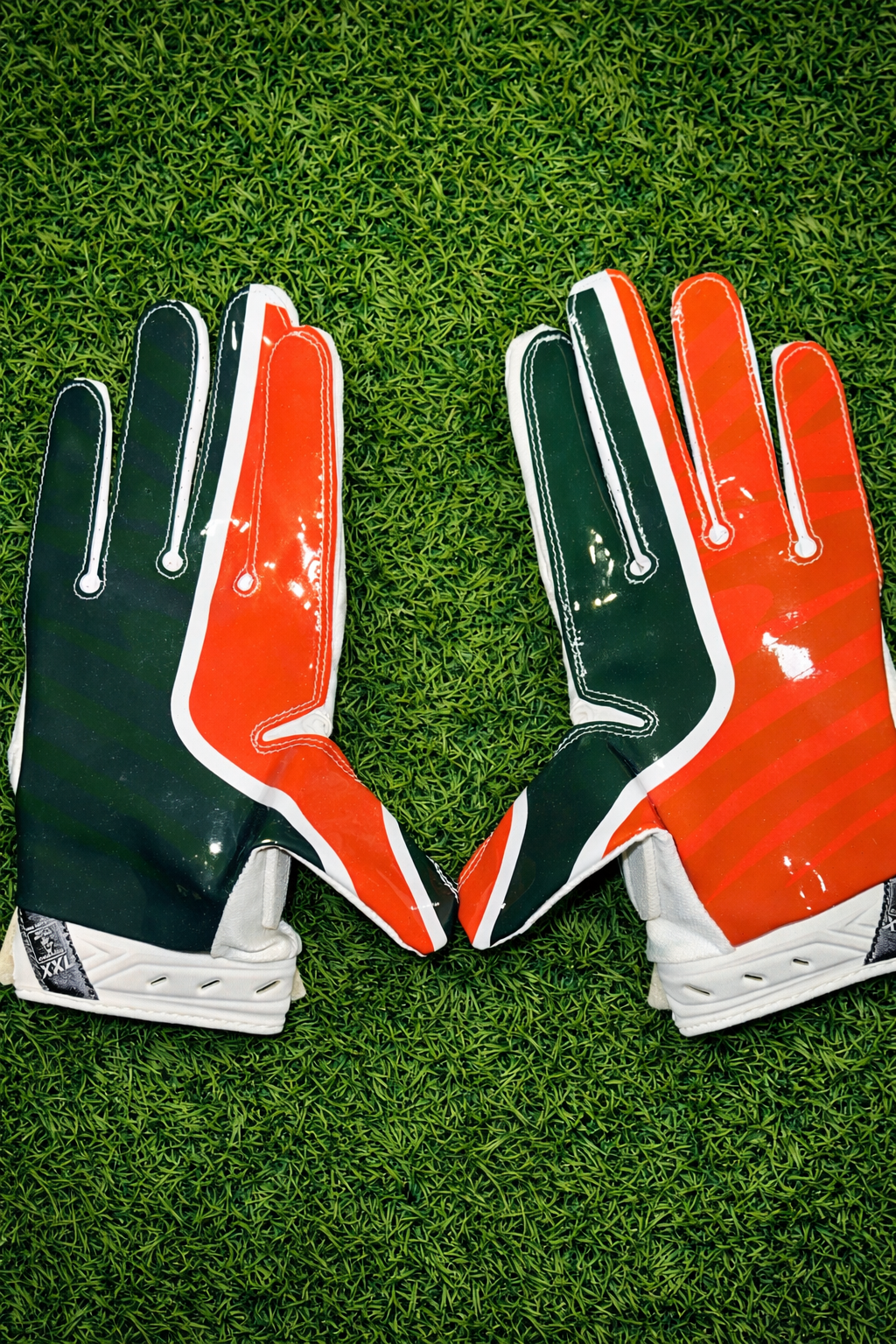 Miami Hurricanes Football Gloves